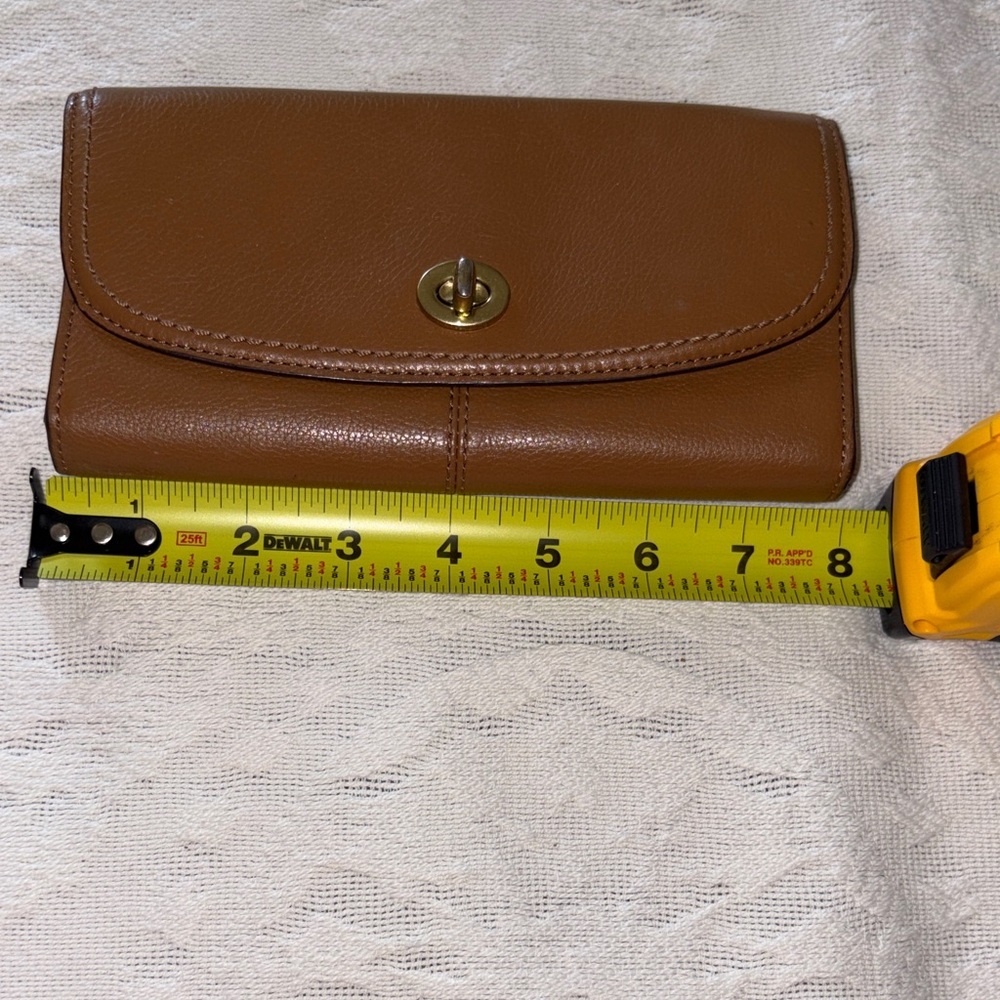Vintage Coach Brown Leather Wallet, Peeling BNWOT - Picture 2 of 14